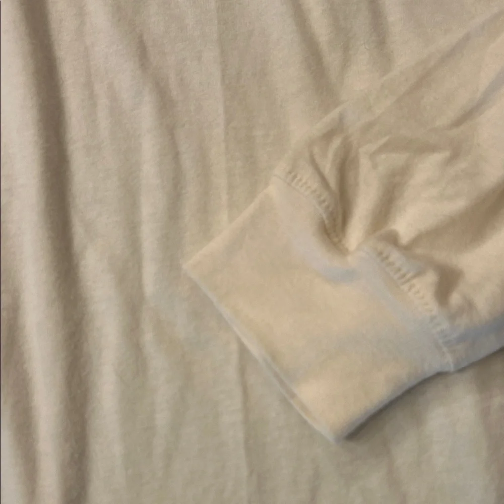 The North Face Off-White Long Sleeve Tee with Scenic Graphic